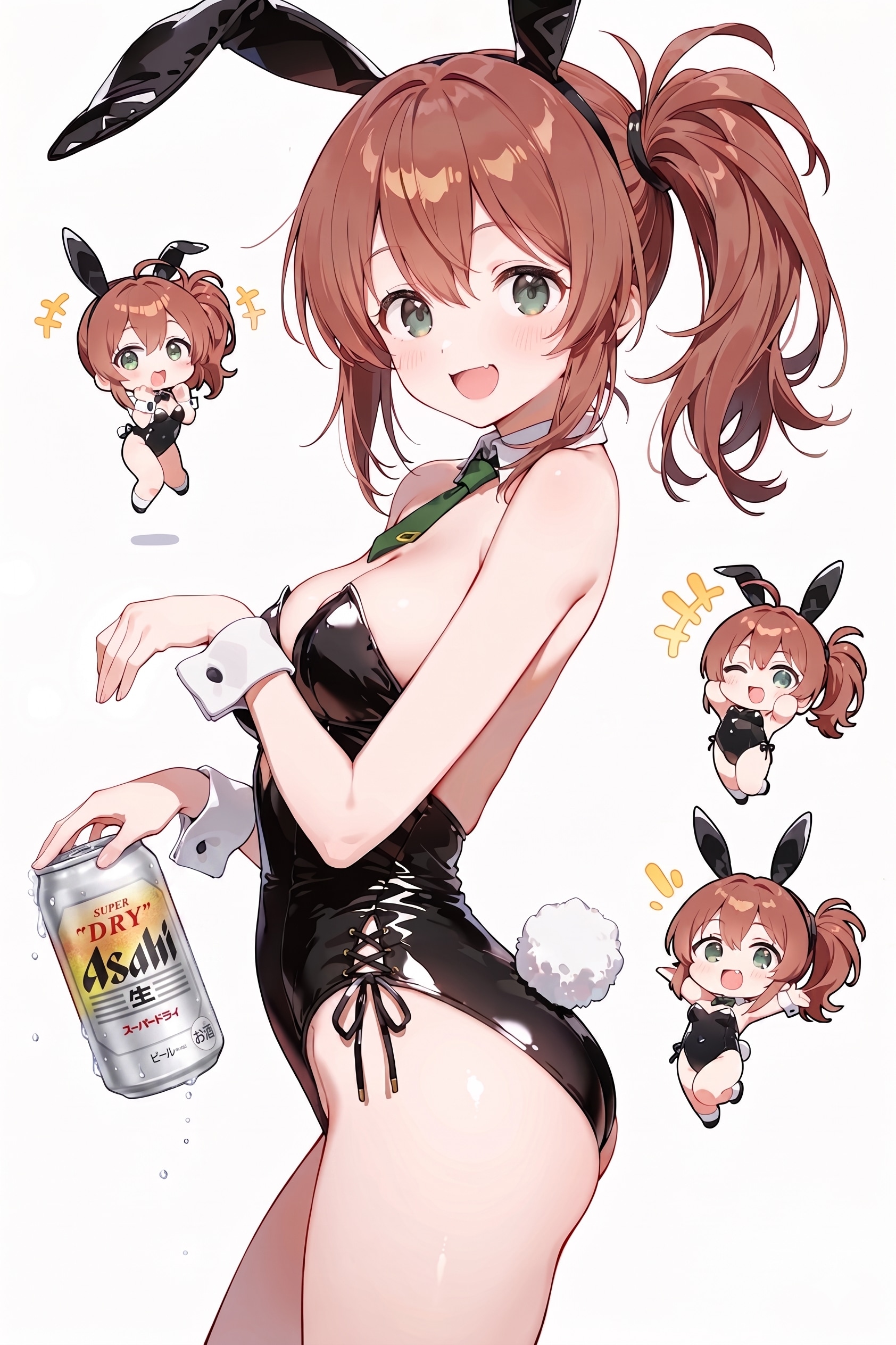 ちびキャラバニーさんとアサヒスーパードライ Z624