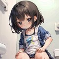 トイレでシャ～　01 2枚目