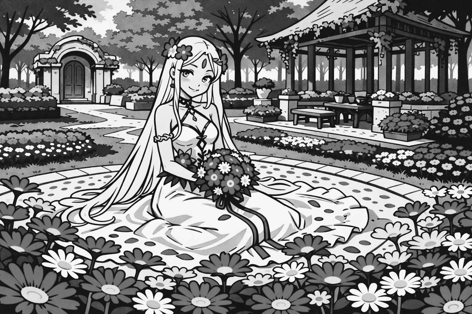 今日の花園…雛菊の花…… | の人気AIイラスト・グラビア