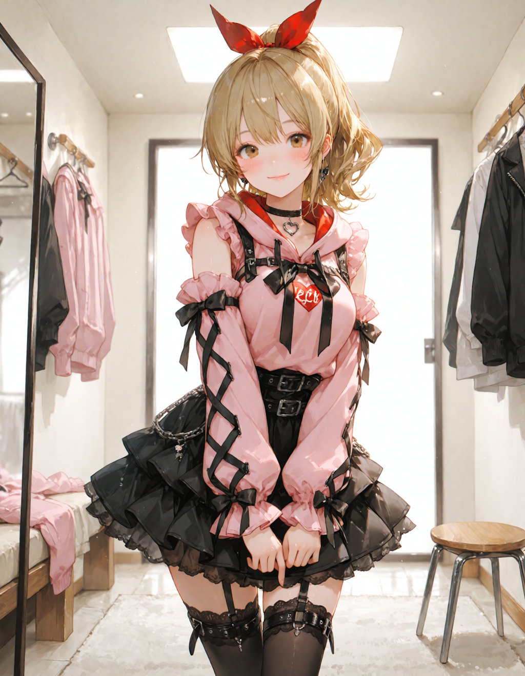 金ポニテちゃん、地雷系を着る