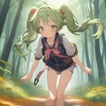 秋の散歩道（pixAI版その2） 5枚目