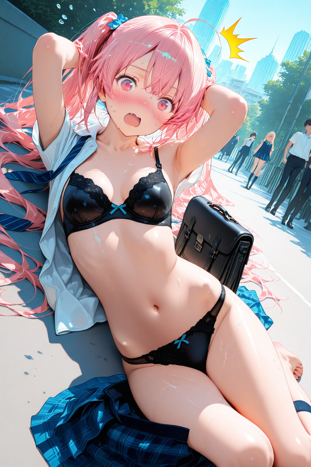 路上で何やってるの？