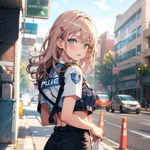 警察官（セクシーなすがた） | の人気AIイラスト・グラビア