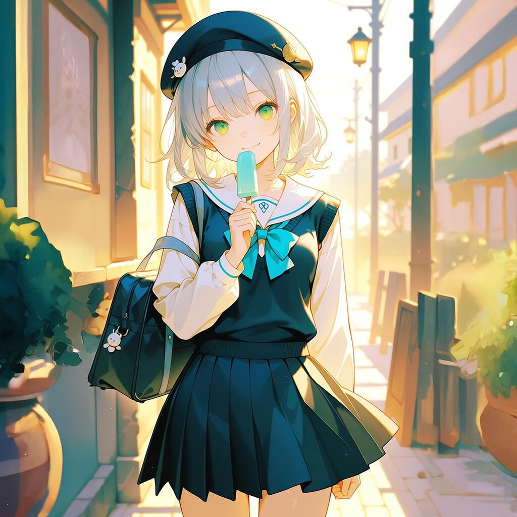 『学校帰りだからいいんだよ！アイスキャンディー』