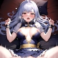 謎の動きをする半裸の女の子 10枚目
