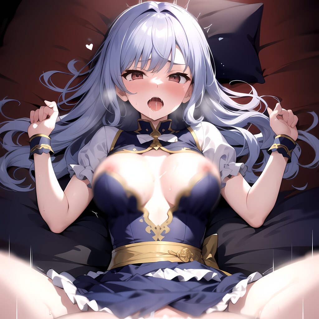 謎の動きをする半裸の女の子