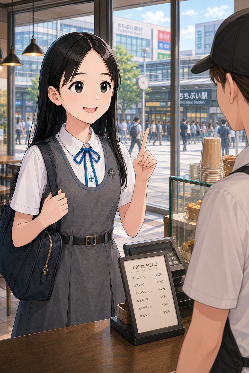 架空制服女子４５　美波ちゃん | の人気AIイラスト・グラビア