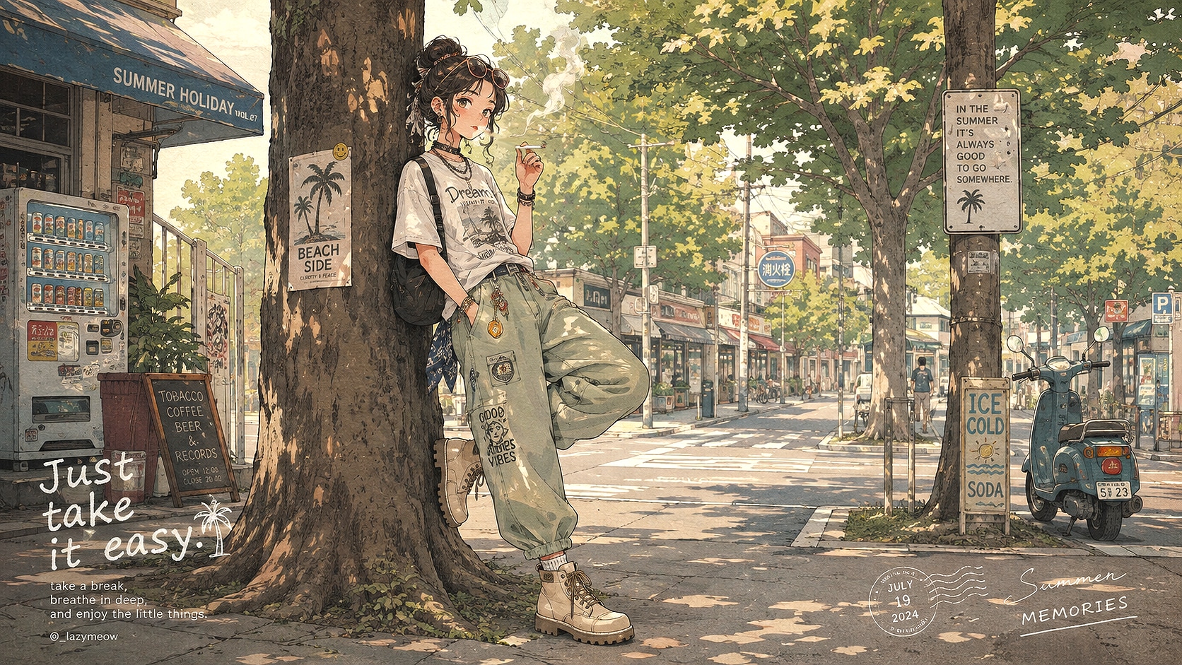 煙草を吸う女27