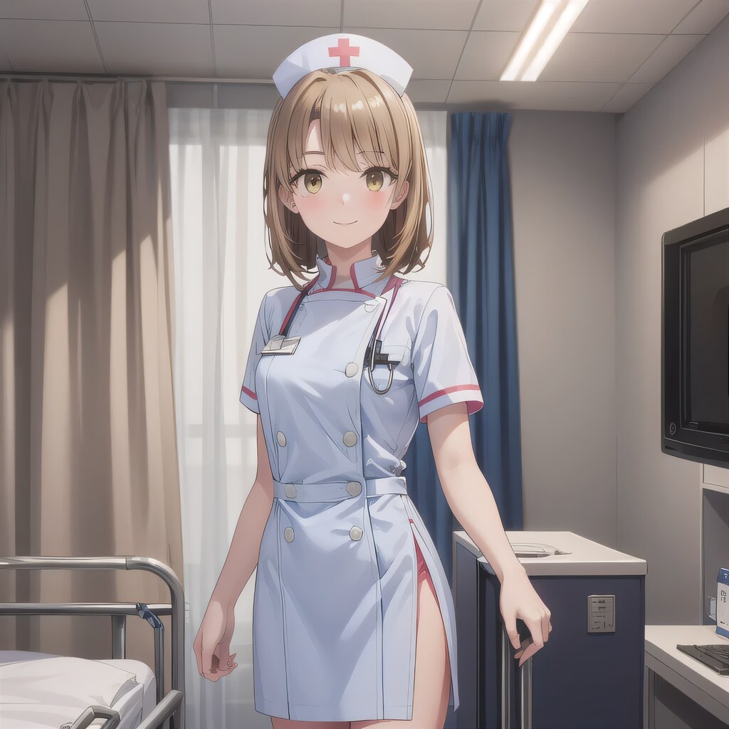 茶髪ボブで白衣の少女４