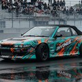 S13シルビアオープンカーのドリ車 2枚目