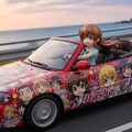 美少女フィギュアちゃんが痛車を運転♪ 2枚目