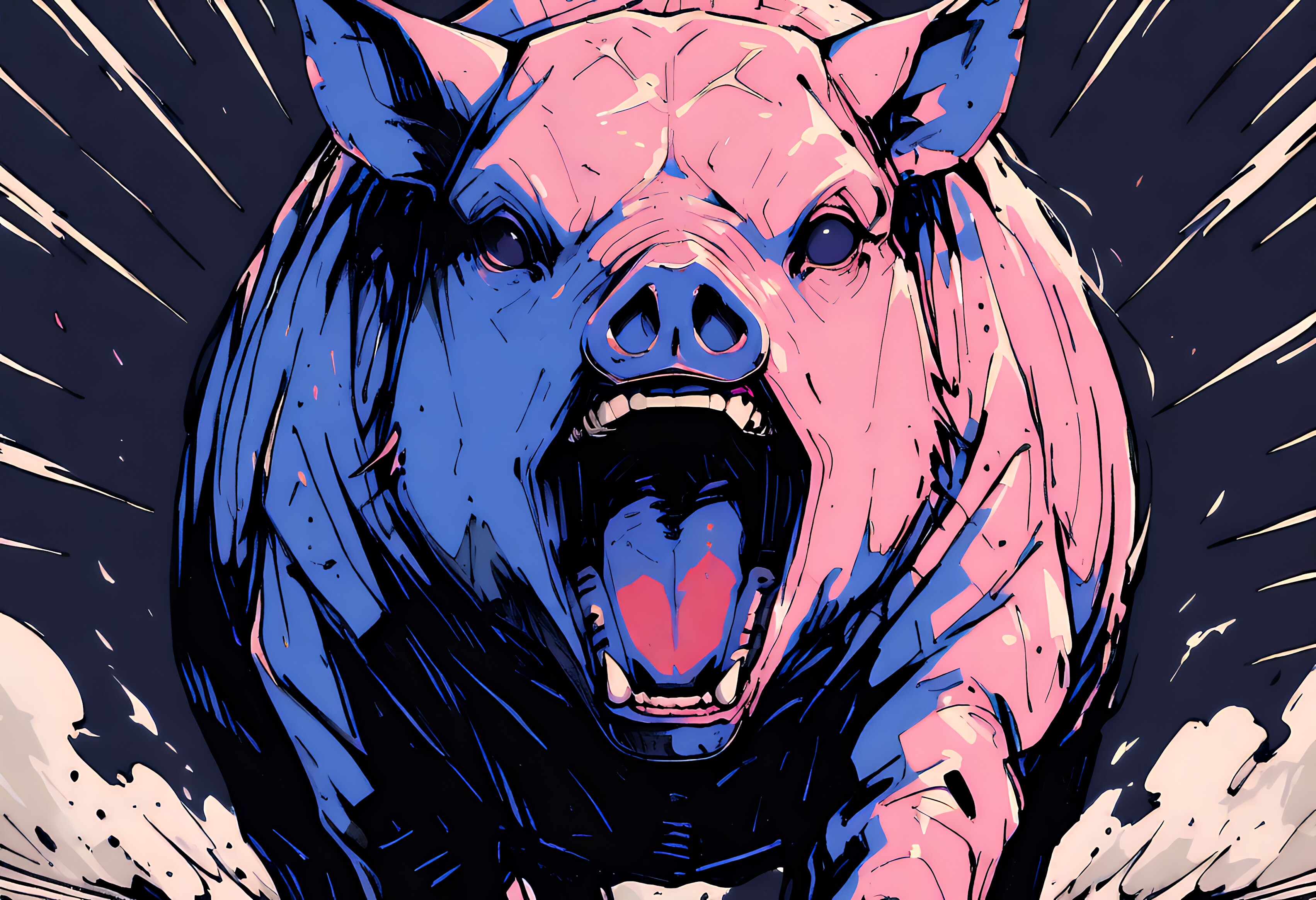 豚 | の人気AIイラスト・グラビア