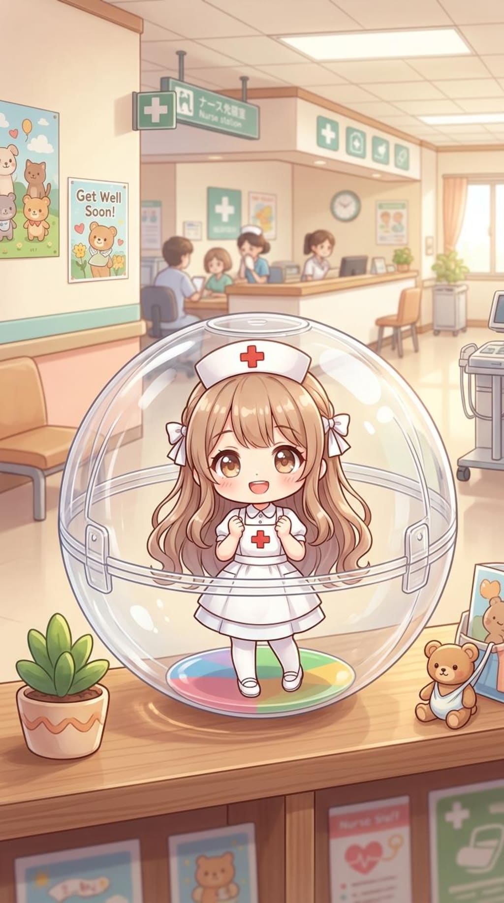 ナース服姿のHARPYちゃんをカプセルに入れたよ