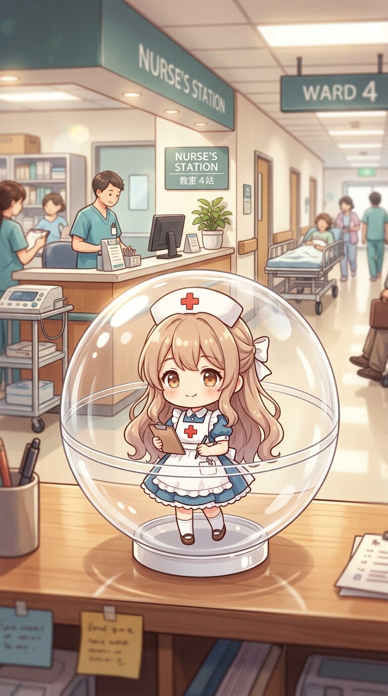 ナース服姿のHARPYちゃんをカプセルに入れたよ | の人気AIイラスト・グラビア