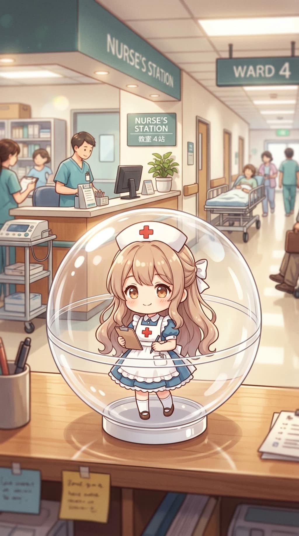 ナース服姿のHARPYちゃんをカプセルに入れたよ