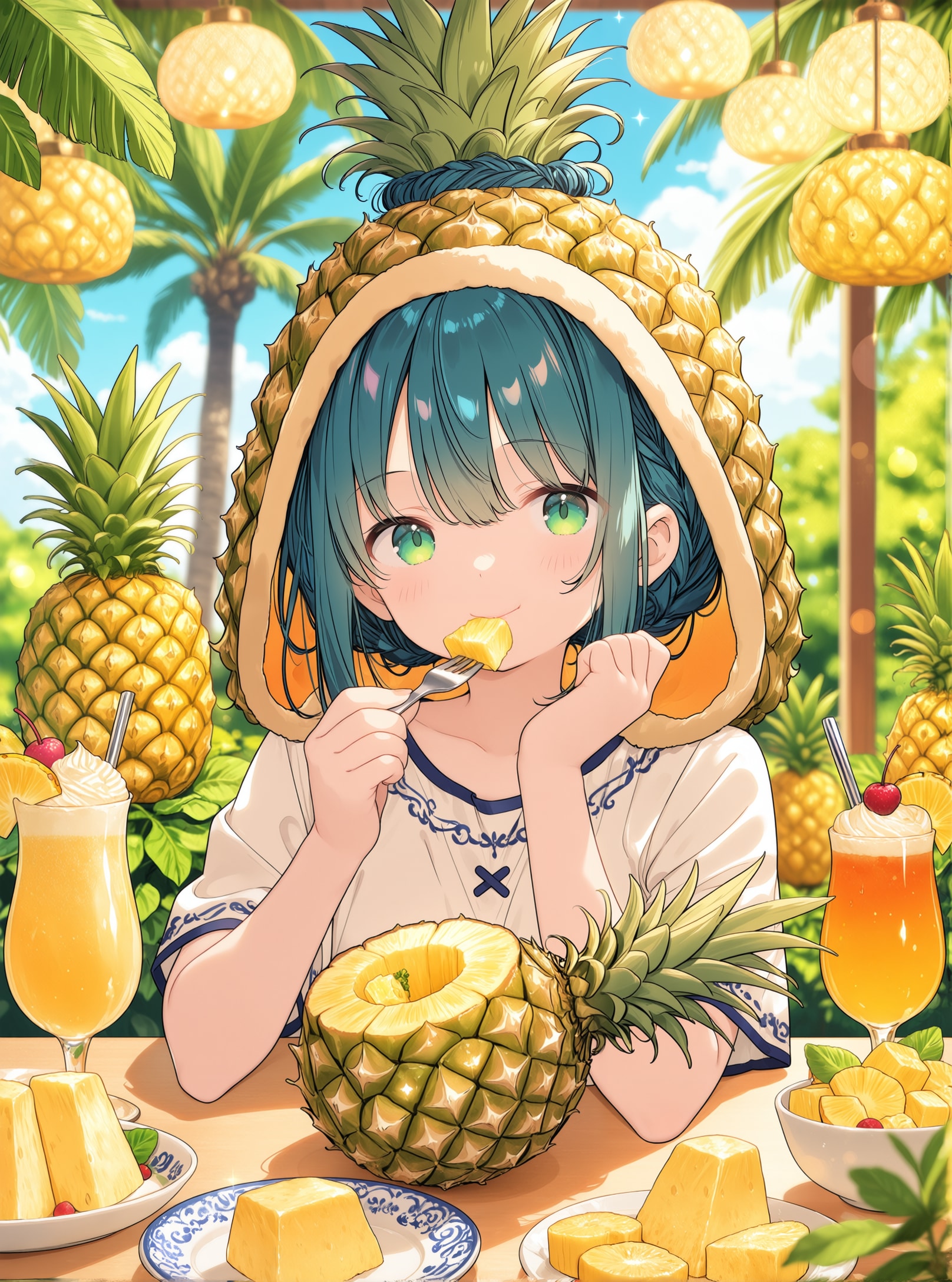 8月17日はパイナップルの日 | の人気AIイラスト・グラビア