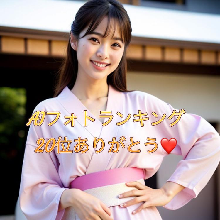 AIフォトランキング20位ありがとう❤️