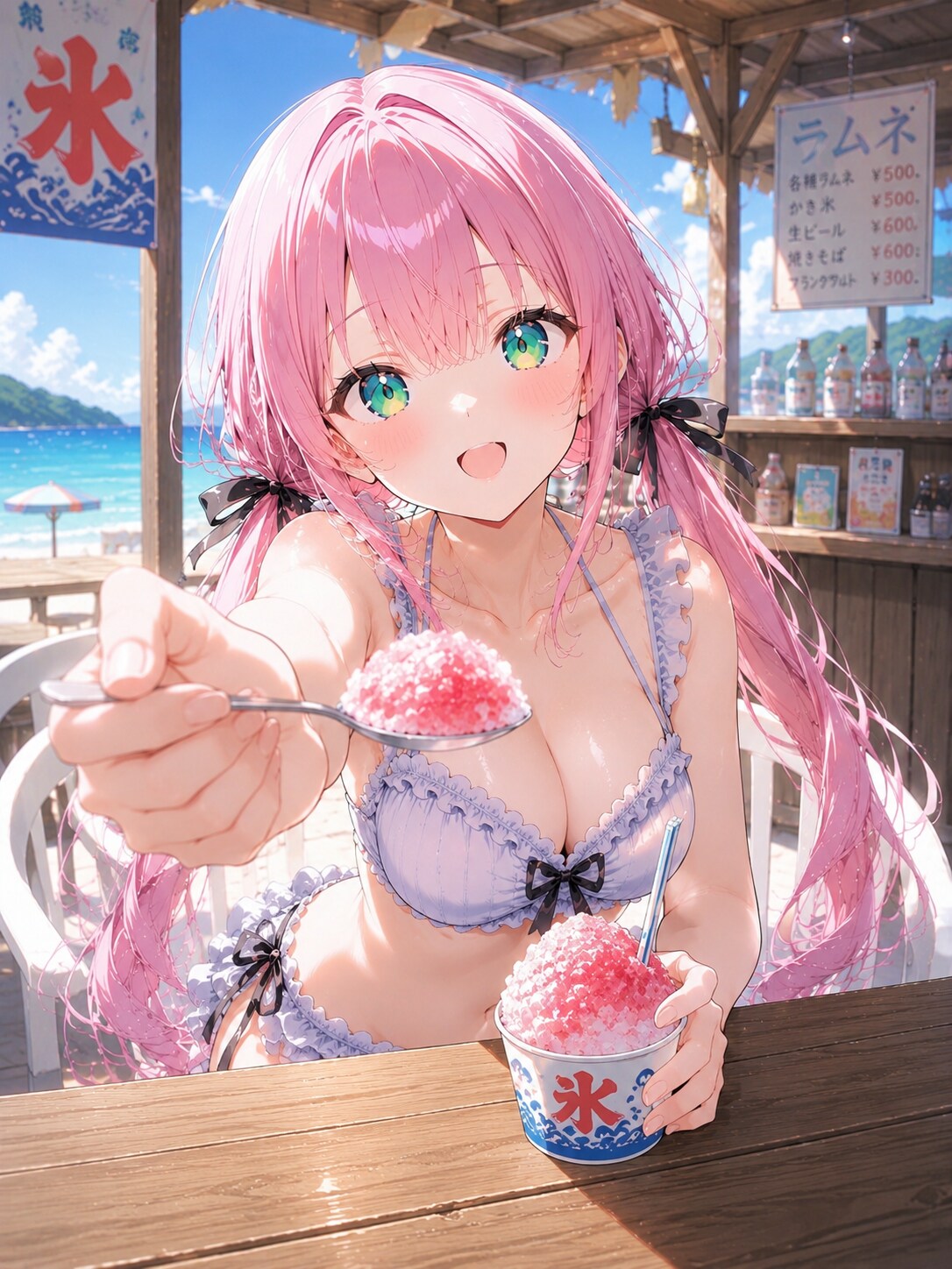 一緒に涼みましょう？