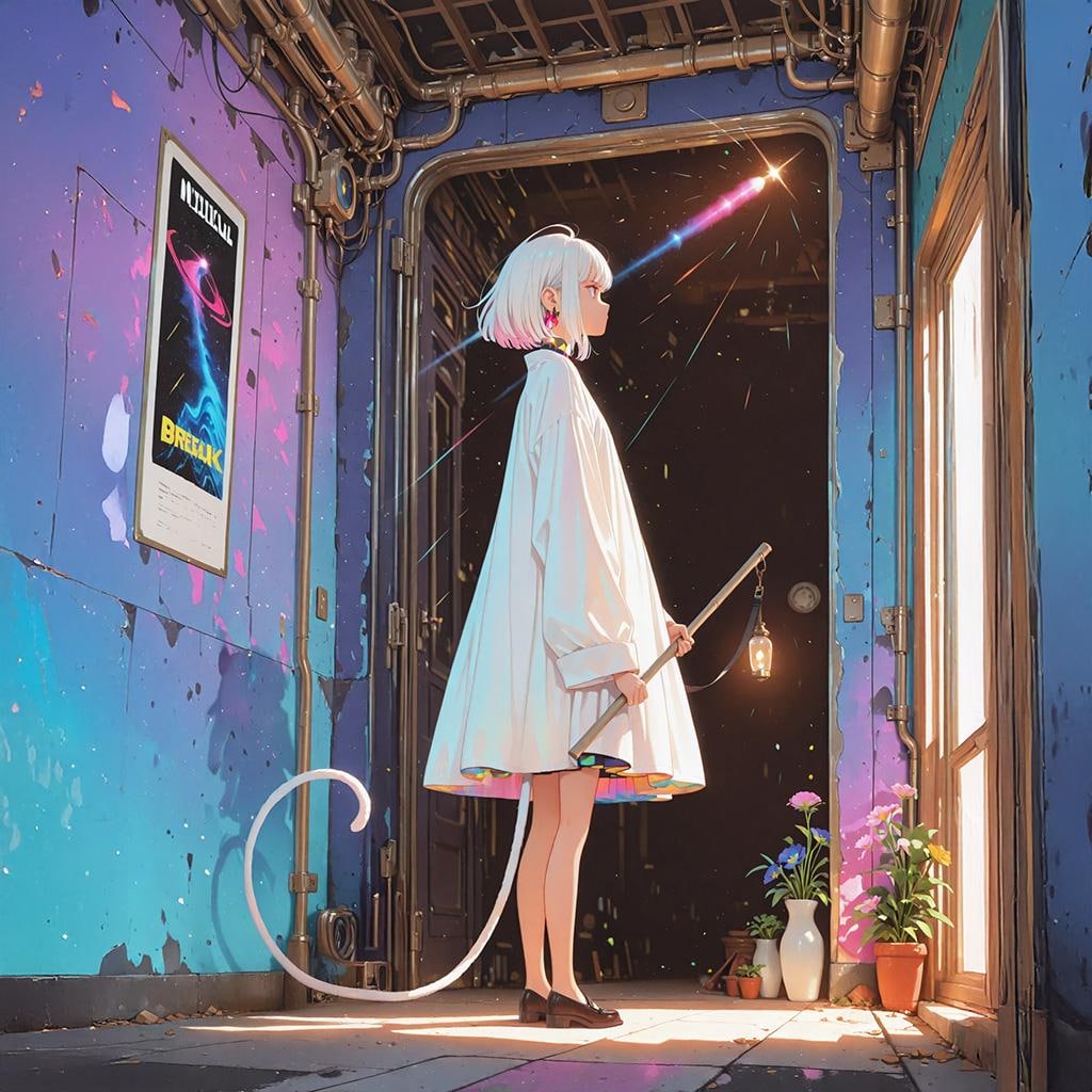 白いシッポの女の子