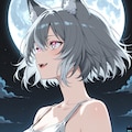 人狼娘と月夜 3枚目