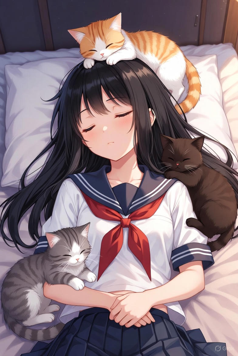 ねこと少女 | の人気AIイラスト・グラビア