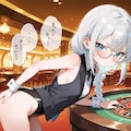 【四コマ】カジノディーラーのつりメガネ少女ちゃん3 4枚目