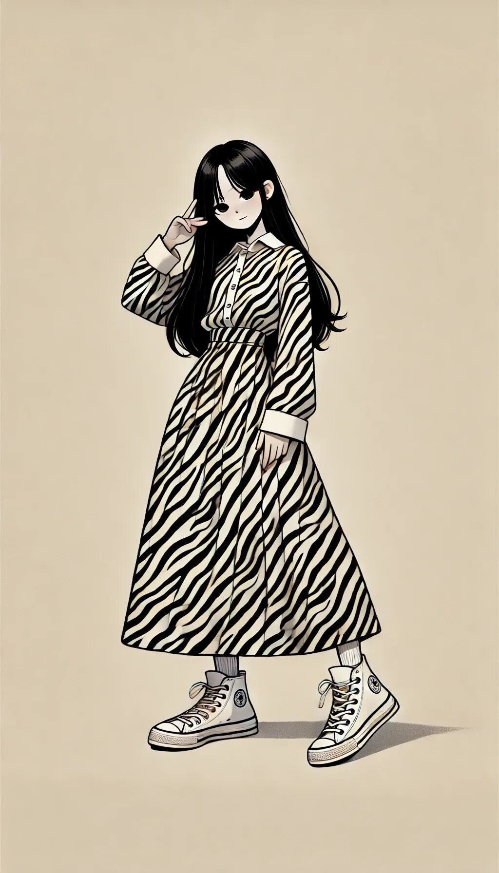 ゼブラ柄コーデ | の人気AIイラスト・グラビア