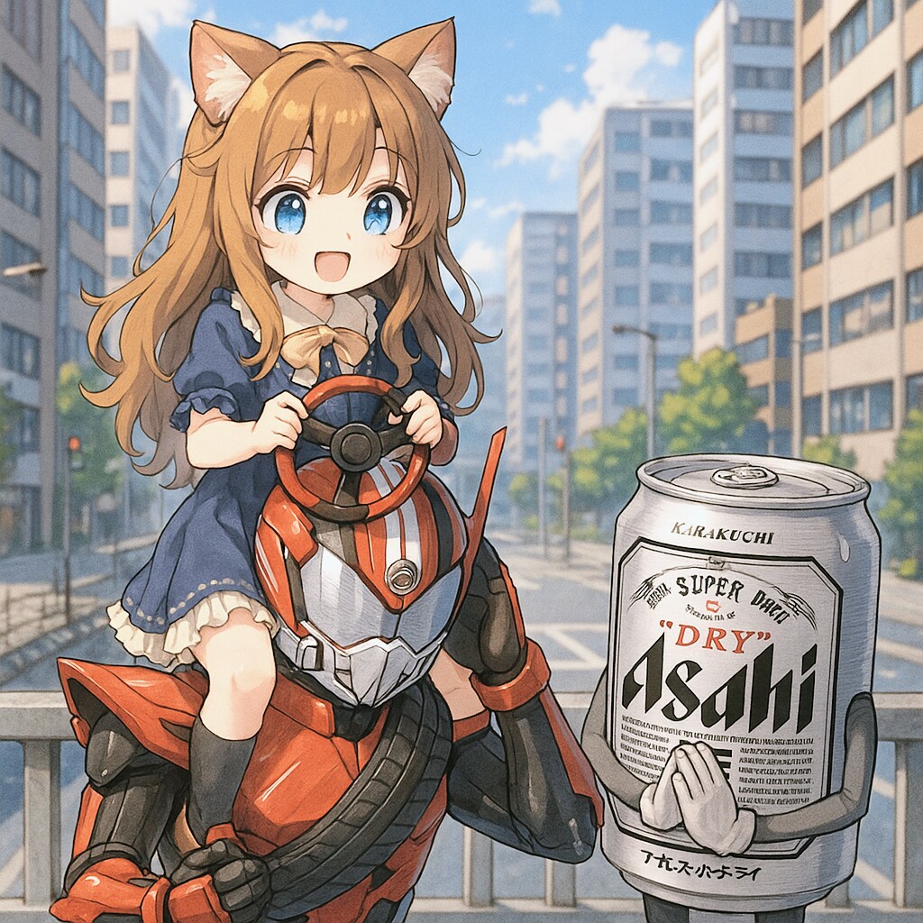 仮面ライダードライブでドライブする小さな女の子