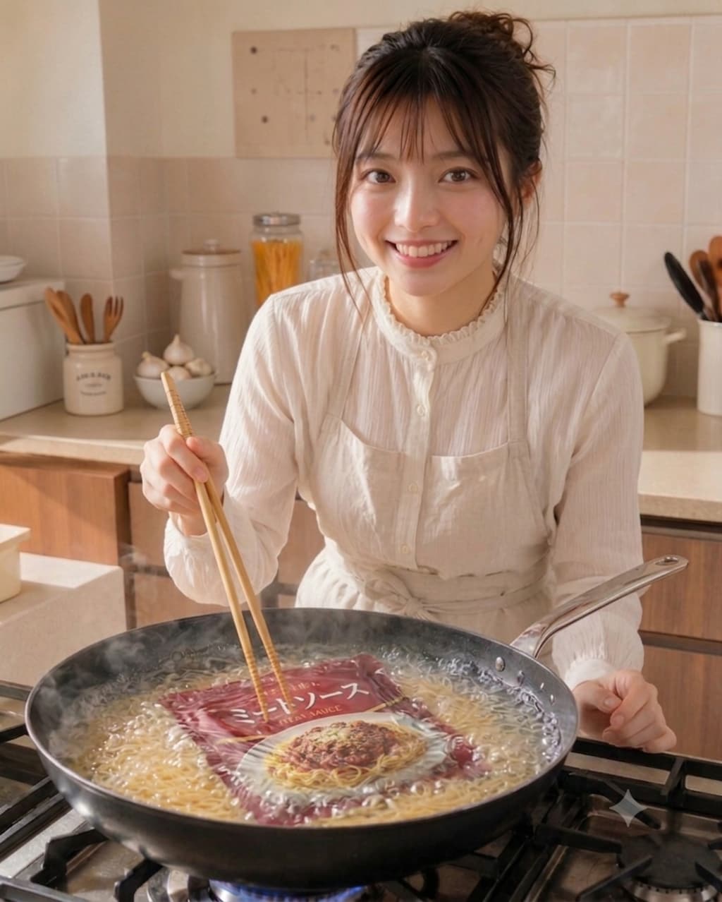 パスタ作ったお前