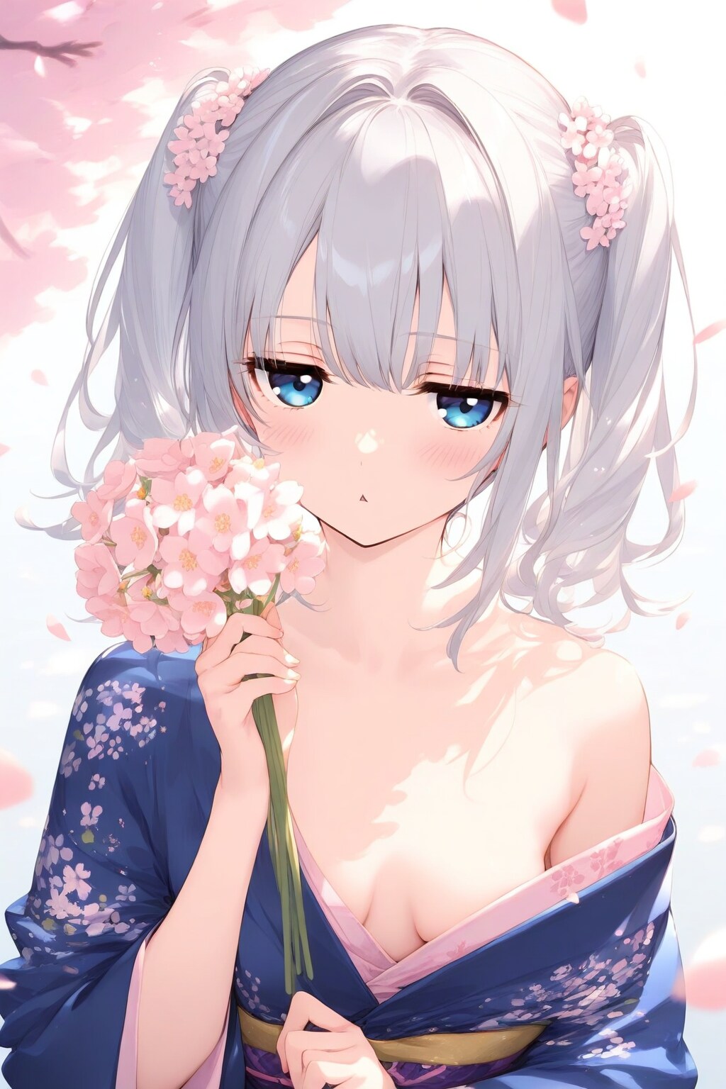 桜の枝で花束作ってみますか？