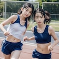 体育着持久走女子➁💚 3枚目