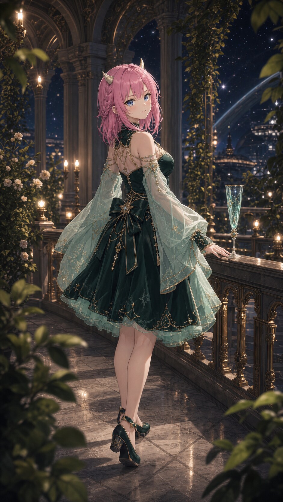 翡翠の夜風にほどけて
