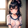 杜野凛世・ギャル凛世 透け乳首・たくしあげ・スリングショット・寄せ乳です。 2枚目