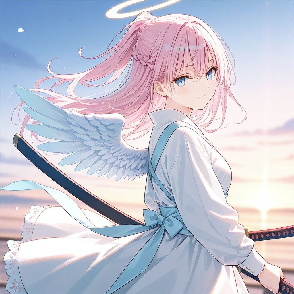 刀と片翼天使 | の人気AIイラスト・グラビア