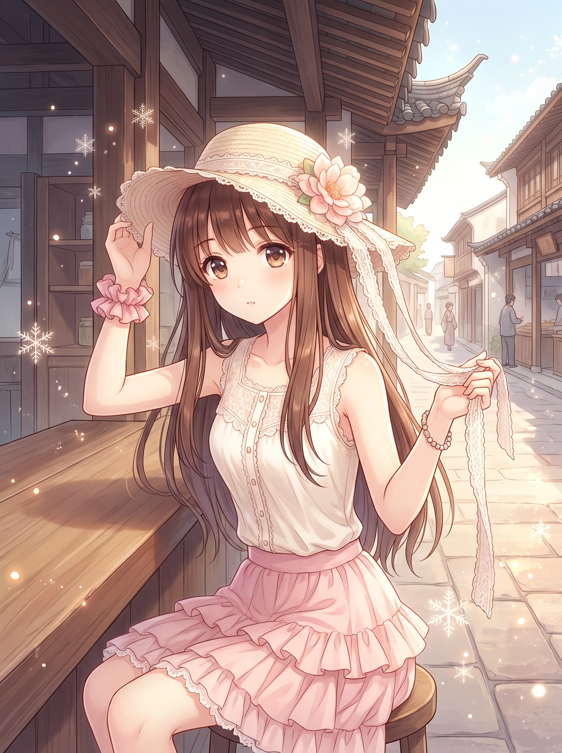 花綴り古街の夏夢 | の人気AIイラスト・グラビア