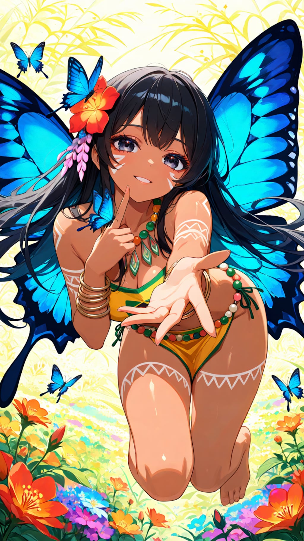 Moema - the Blue Butterfly Girl