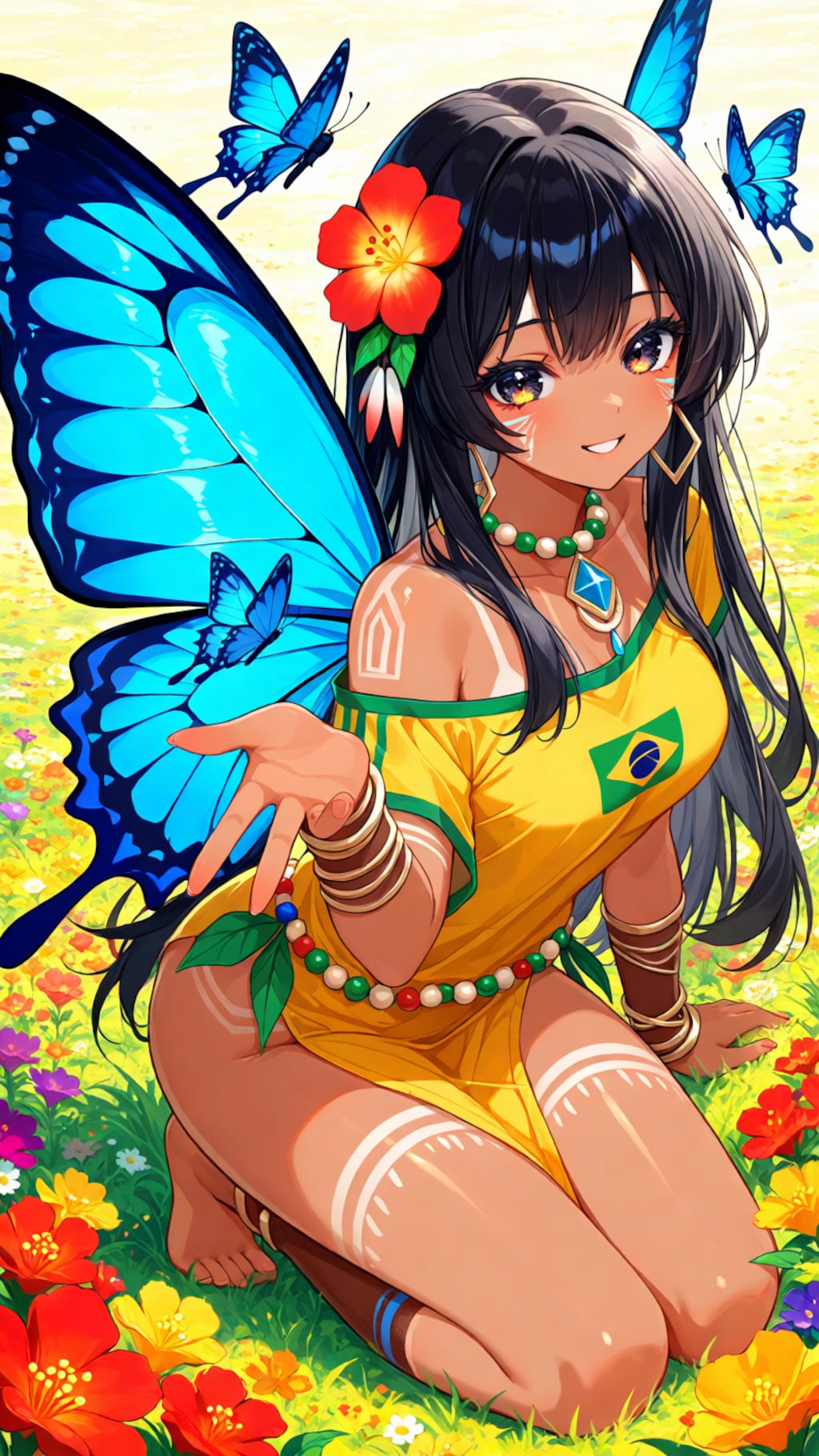 Moema - the Blue Butterfly Girl