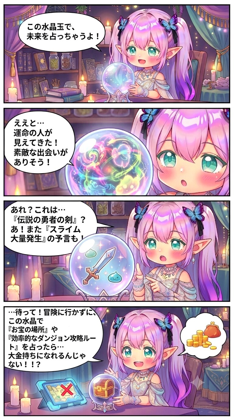 冒険しない系占い師 | の人気AIイラスト・グラビア
