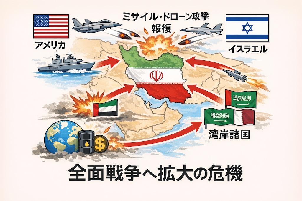 現在の中東にアメリカとイスラエルとイランの等のchatGPTの説明と考えは、