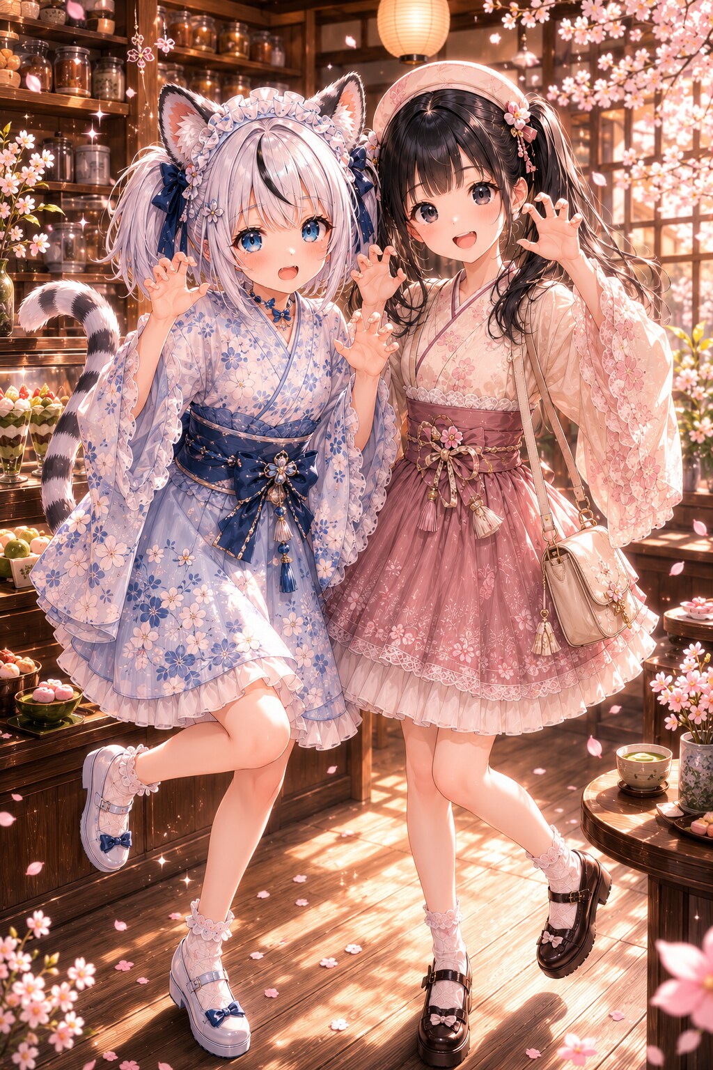 可愛い店員さんと『はい、ポーズ♪』（凛虎ちゃんお借りしました！）
