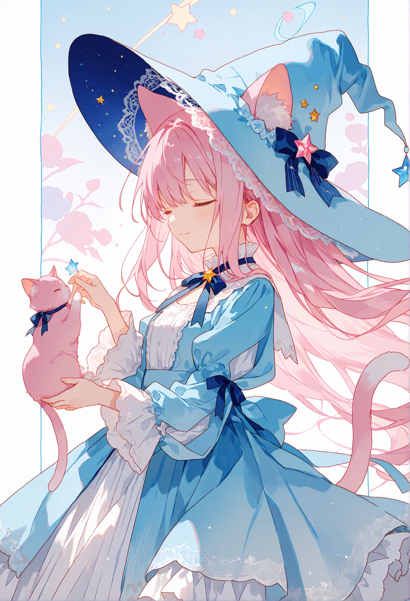 猫耳セレスティアルと猫 10 | の人気AIイラスト・グラビア