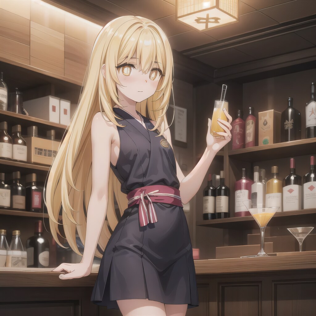 金髪ロングで酒場の少女６