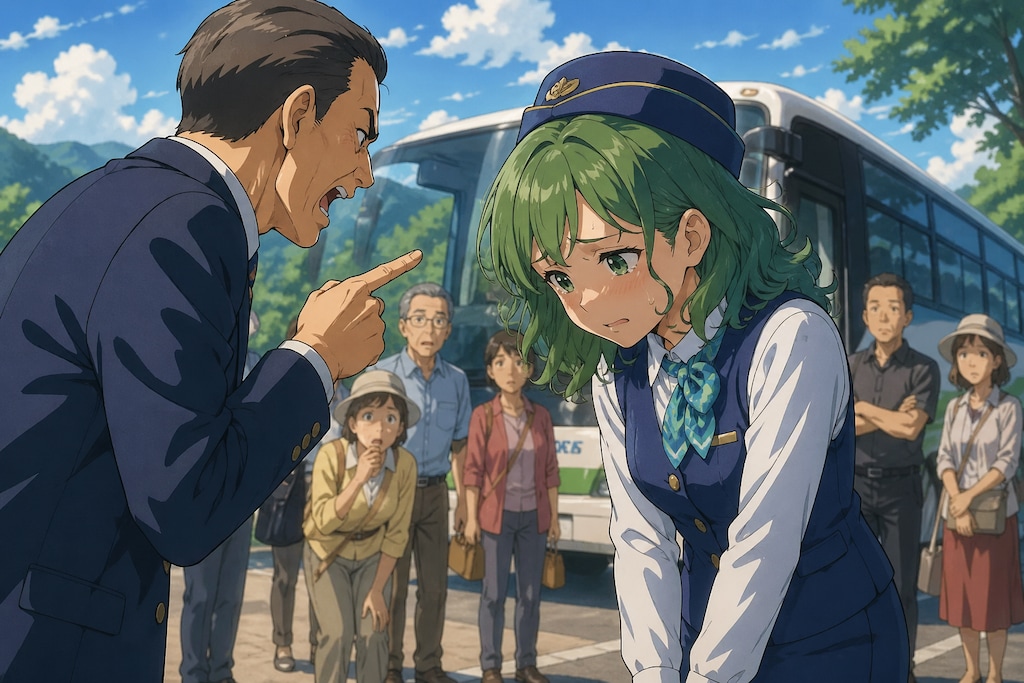 新人バスガイドさん