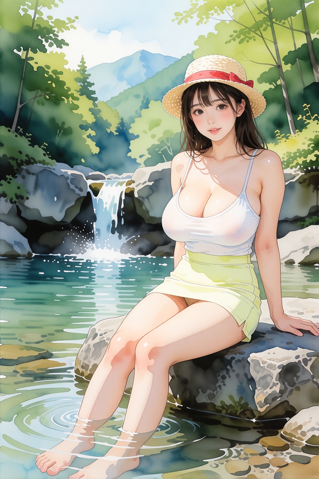川遊び