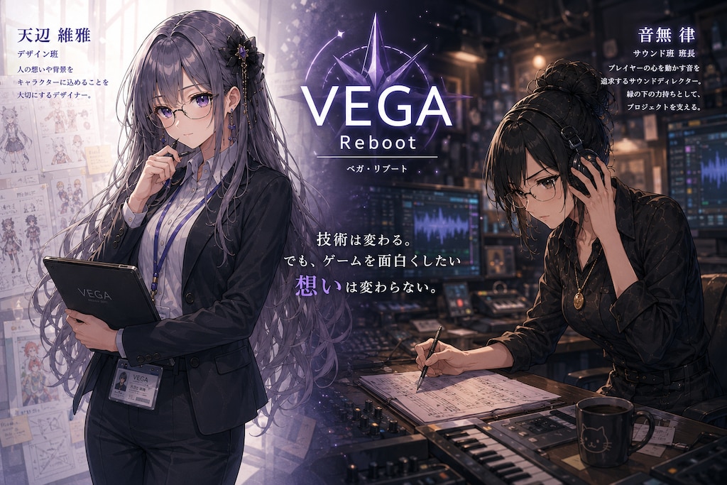 VEGA Reboot のキャラクター紹介。