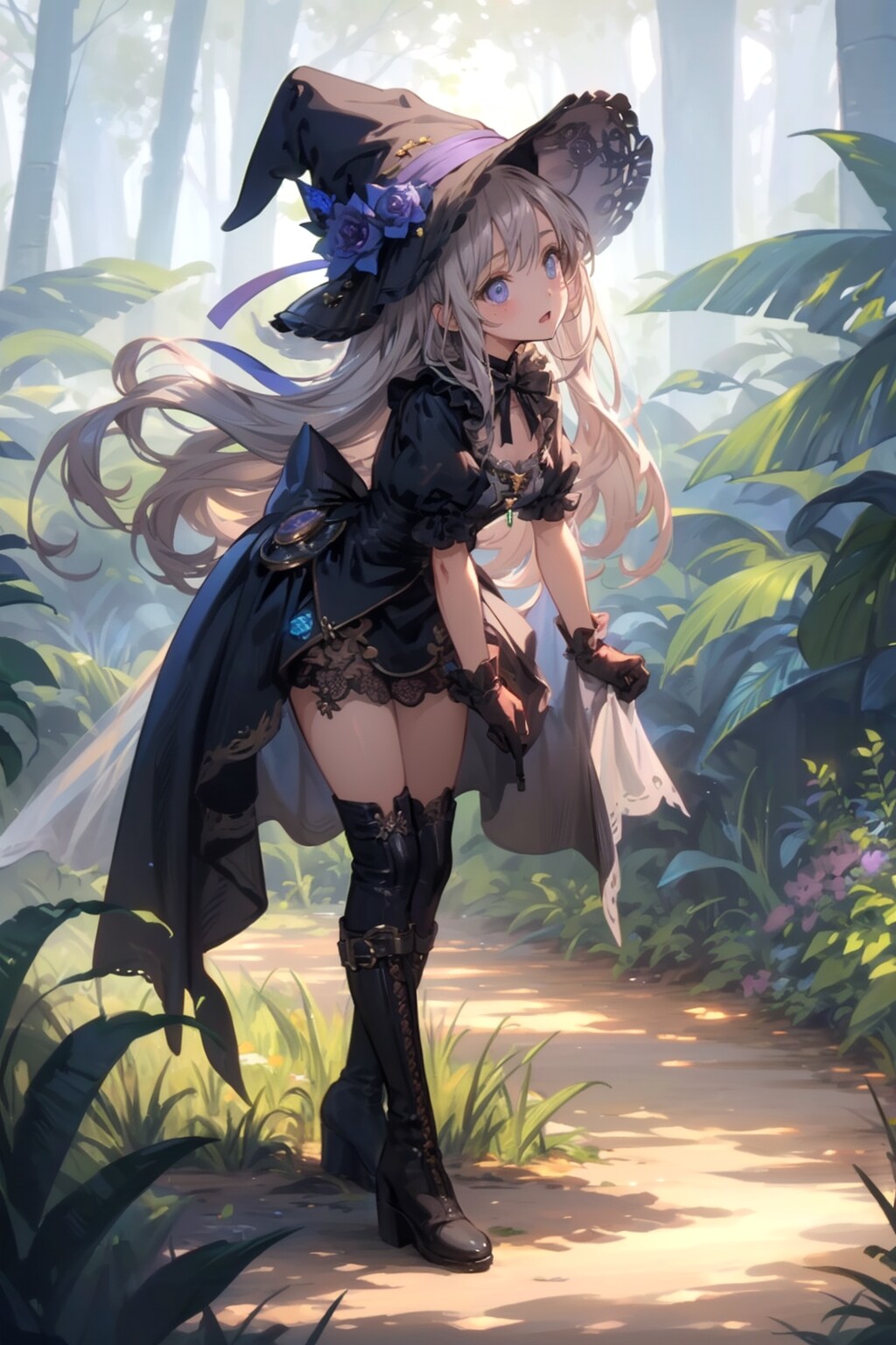 魔法少女の散歩 | の人気AIイラスト・グラビア