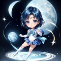 ちびキャラ化に挑戦シリーズ#02：セーラーマーキュリーのかわいらしい新たな魅力 10枚目