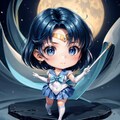 ちびキャラ化に挑戦シリーズ#02：セーラーマーキュリーのかわいらしい新たな魅力 6枚目