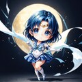 ちびキャラ化に挑戦シリーズ#02：セーラーマーキュリーのかわいらしい新たな魅力 11枚目