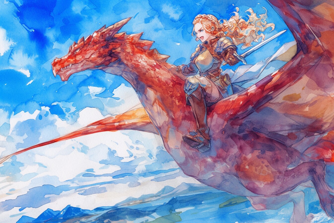 ドラゴンと少女（竜騎士）59 | の人気AIイラスト・グラビア